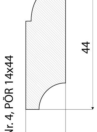 Põrandaliist profiil nr 4 -14x44mm - Image 2