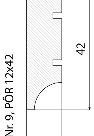 Põrandaliist profiil nr 9 -12x42mm - Image 2